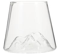GRADENEVE Creative High Borosilicate Glass Fuji Mountain Cup, Large Reusable Coffee Mug for Milk, Tea, Juice - Japanese Style Water and Beverage Glass for Household Use