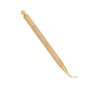 GRADENEVE Curving Head Pure Copper Ear Point Massage Probe Auricular Point Pen Reflexology Tool for Ear Acupressure Therapy and Facial Massage