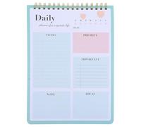 GRADENEVE Daily Planning Notepad for Efficient Time Management with Hourly Planning and Paper Material, Stylish Green Appointment Notepad for Office and Personal Scheduling