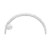 GRADENEVE Delicate Crescent Moon Hair Fork with Pearl and Cloud Pattern Lightweight Hair Stick for Women and Secure Updo Styling Tool Versatile Vintage Barrette for Buns and Everyday Use