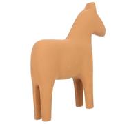 GRADENEVE Delicate Wooden Horse Ornament for Adornment Chic Household Decor Lightweight High-grade Wood Craft Desktop Decoration for Living and Office Brown Small