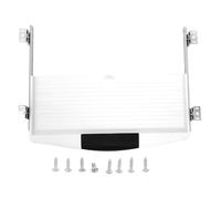 GRADENEVE Desk Keyboard Tray Slide-out with Easy Installation and Space-saving Solution, White Pp and Aluminum Alloy Keyboard Holder for Corporate Workstation and Office Use