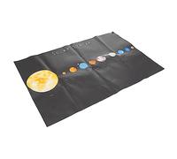 GRADENEVE Educational Solar System Poster with Planets for Preschool Classroom and Home Schooling Vivid Outer Space Picture Wall Chart for Study Room Decoration Easy to Hang Canvas Print