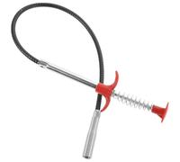 GRADENEVE Flexible Drain Clog Remover Tool for Cleaning Clogged Drains and Sewers with Grab and Remove Hair and Garbage Function, Made of Sturdy Pp and Stainless Steel for Kitchen