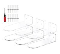 GRADENEVE Floating Shoe Rack for 6pcs Wall Mounted Acrylic Shoe Display Shelves Space-saving Organizer Bedroom