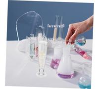 GRADENEVE Glass Triangular Measuring Beaker Graduated Lab Equipment for Chemistry Research and Education High Temperature Resistant Accurate Scale for Epoxy Paint Liquid Measurement