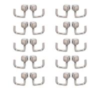 GRADENEVE Glasses Nose Pad Bracket with Elastic 10 Pairs Stainless Steel and Extra Structural Strength, Thickened 2mm Section and Smooth Finish, Standard 80mm Length, Anti-Skid Nose Pad