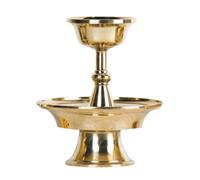 GRADENEVE Golden Copper Holy Water Cup for Buddhist Worship and Temple Use with Unique Design and Fine Craftsmanship, for Home and Collectible Purposes, Creating A Calming and Quiet