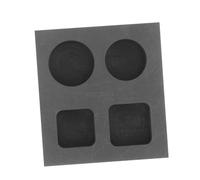 GRADENEVE Graphite Ingot Mold Casting Refining Mold for Gold Silver Copper Metals Heat Resistant Practical Design