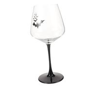 GRADENEVE Halloween Bat Pattern Wine Goblet Elegant Red Wine Glass for Parties Unique Transparent Design for Celebrations for Housewarming and Gatherings