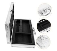 GRADENEVE Hard Shell Microphone Case with Mic Sponge Holder Lightweight Wireless Mic Storage Box for Outdoor Karaoke and Travel