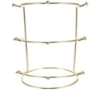 GRADENEVE Headband Display Stand product accessories Golden Alloy Three-tier for Organizing and Displaying Elegant Bride Accessory Storage Rack Crowns and Hairbands on Dressing Table