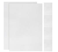 GRADENEVE Heat Shrink Sheets Translucent White 6pcs Made of Sturdy BOPS Material Not Easy to Deform or Break for DIY Crafts for Making Keychains and Heat Shrink Crafts