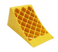 GRADENEVE Heavy Duty Solid Wheel Chock Made of Sturdy Pe Material with Non-slip Design for Car and Caravan Tire Support, Portable Yellow Wheel Block to Prevent Slipping and Ensure Pressure