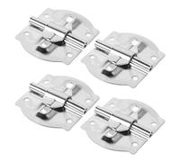 GRADENEVE Iron Folding Hinges Classic Retro Style 4pcs with Dual Shaft Metal Box Hinge Design, Concealed Mounting and Preset Stop Points for Suitcase and Phonograph Cabinet for Home and DIY