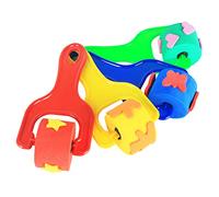 GRADENEVE Kids Painting Stamper 4pcs Pattern Roller Stamp Non-toxic Sponge Rollers for Kids Random Style