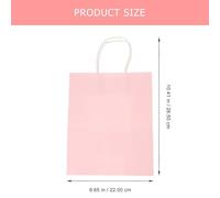 GRADENEVE Kraft Paper Bags Easy to Carry and Foldable Bottom with Handles 12pcs Medium Size Practical Treat Bags Paper Present for Festivals and Craft Fairs