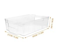 GRADENEVE Large Fridge Beverage Can Organizer Box with Lid, Stackable Drink Storage Container for Soda and Canned Food, Sturdy Plastic Fridge Organizer for Kitchen and Refrigerator