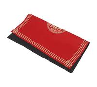 GRADENEVE Mahjong Table Mat 80cm Red Non-slip Diatom Mud Material Washable Gaming Mat for Cards and Tiles, Wear Resistant Soundproof Table Pad for Gatherings and Gaming
