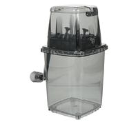 GRADENEVE Manual Ice Crusher and 2l Capacity Portable Hand Crank Ice Chopper with Design Cover Sturdy Pp and Stainless Steel, for Snow Cones and Freeze Drinks at Home