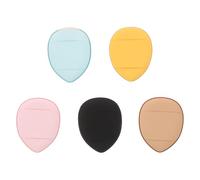 GRADENEVE Mini Makeup Puff Set Random Color Suitable for Makeup Application 5pcs Finger Size Facial Powder Puff with Strap, Hydrophilic Polyurethane Material for Dry Use