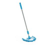 GRADENEVE Mini Telescopic Cleaning Mop 1M Extendable Rotatable Triangular Floor Mop Lightweight Household Cleaning Tool for Bathroom and Hard Surfaces