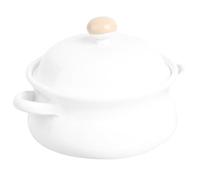 GRADENEVE Miniature Stockpot for Dollhouse, Nordic Candy Color Mini Soup Pot Accessory in White, Mini Kitchen Playthings for Small Model Houses