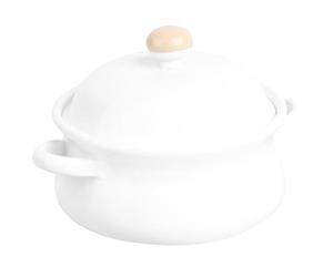 GRADENEVE Miniature Stockpot for Dollhouse, Nordic Candy Color Mini Soup Pot Accessory in White, Mini Kitchen Playthings for Small Model Houses