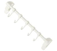 GRADENEVE Multi-Functional Kitchen Cutlery Hooks with Multiple Hooks Design White Plastic Minimalist Structure Simple Design for Kitchen Storage and Organization