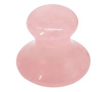 GRADENEVE Natural Rose Quartz Gua Sha Facial Massage Tool Mushroom Shape Wrinkle Removal and Eye Care Features, Portable Powder Crystal Massager for Beauty Salons and Office Use