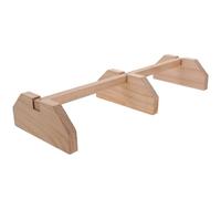 GRADENEVE Natural Wood Chicken Perch Stand for Hens and Roosters with Khaki Color Designed for Indoor Leg and Feet Exercise