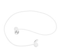 GRADENEVE Noise Reduction Silicone with Cord for Sleeping and Work, Compact White with CD Pattern Design, Comfortable Sound Blocking for Study and Concerts