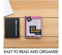 GRADENEVE Personal Finance Notebook Bill Planner 8.5x11 Inch Paper Monthly Financial Summary Checklist Format for Budget Planning and Bill Payment at Home Or Office