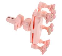GRADENEVE Pink Cute Bear Car Phone Holder Vent Mount Air Outlet Cell Phone Stand Anti-shake Stable Grip for Comfortable Driving and Navigation Use