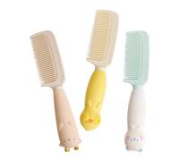 GRADENEVE Plastic Hair Comb with Wide Teeth Travel-friendly for Women 3pcs Detangling Curly Hair Easily, Sl esign with Adorable Animal Style, for On-the-go Hairstyling and Travel