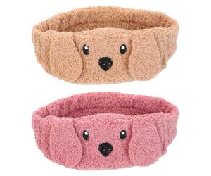 GRADENEVE Plush Face Washing Hairbands and Light Blocking Features Random Color 2pcs for Stretchy Size Adjustment for Making and Taking A Bath
