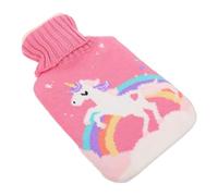 GRADENEVE Portable Hot Water Bag 1000ml Rubber with Plush Knit Cover, Smooth the Touch and Convenient to Use, Lovely Winter Hand Warmer for Home and Outdoor