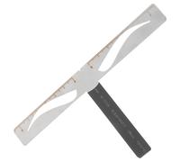 GRADENEVE Professional Eyebrow Stencil Ruler Three-point Measuring Tool Metal Eyebrow Caliper Portable and Easy to Carry for Home Use and Makeup Beginners