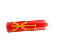 GRADENEVE Red Carved Religious Taper Candle for Christian Sacramental Meetings Spiritual Blessing Decor for Christmas Party Favor and Holy Night Ambiance Compact Home Ornament