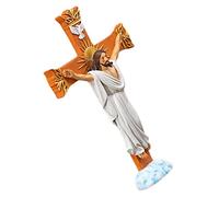 GRADENEVE Resin Jesus Statue for Desktop Spiritual Christian Home Decor Religious Ornament for Office Table Centerpiece Sacred Heart Inspiration Gift