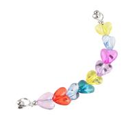 GRADENEVE Resin Phone Shell Hanging Chain Candy Color Heart Shape Decorative Phone Case Accessories for DIY Sharing with Friends