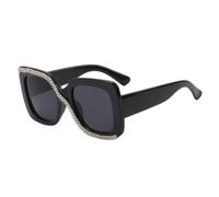 GRADENEVE Retro Black Square Sunglasses for Women Resin Oversized Frames | Lightweight Sun Protection, Beach and Summer Wear, Chic Unique Look for Women