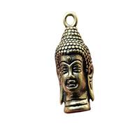 GRADENEVE Retro Copper Buddha Pendant Keychain Creative Bag Charm for DIY Jewelry Home Decor Durable Stylish Keyring for Buddhism Enthusiasts and Unique