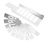 GRADENEVE Reusable Metal Number Stencil Set for Painting with 6-Slot Hollow-Out Design, Iron Material, Resistant to Harsh Environments, for Fiber Distribution Box and Mailbox Address Signs