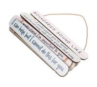GRADENEVE Rustic Wooden Door Sign with Inspirational Wall Plaques for Bedroom and Office Hanging Decoration Retro Style Wall Ornament for Positive Mental Health and Daily Motivation