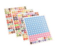 GRADENEVE Self Adhesive Colored Dot Number Stickers for and Cross Stitch Numbering Labels for Easy Sorting and DIY Craft Organization