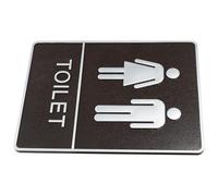 GRADENEVE Self-adhesive Material Bathroom for and Gender Women Sign Men Abs with Pattern, Suitable for Smooth Clean, Guides to Toilet Restroom Guests