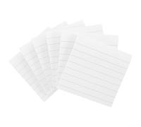 GRADENEVE Self-adhesive Memo Pads Portable Paper Notes 10pcs White with Transverse Lines Convenient to Use with Design for Home and Office Use for Teachers and Office Staff