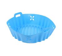 GRADENEVE Silicone Air Fryer Liner Reusable Round Baking Tray 5th Generation Air Fryer Accessory Non-Stick Blue Silicone Compatible for Healthy Cooking