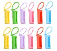 GRADENEVE Silicone Bottle Protective Cover 12pcs for 10ml Essential Oil Bottles Protective and Fade-Resistant for Camping and Airplane Travel
